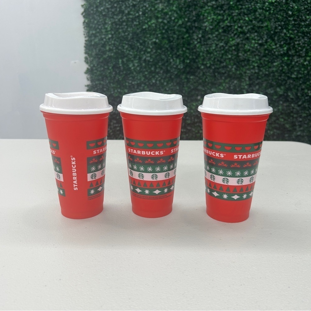 Starbucks Holiday Red Cups 3 Pack